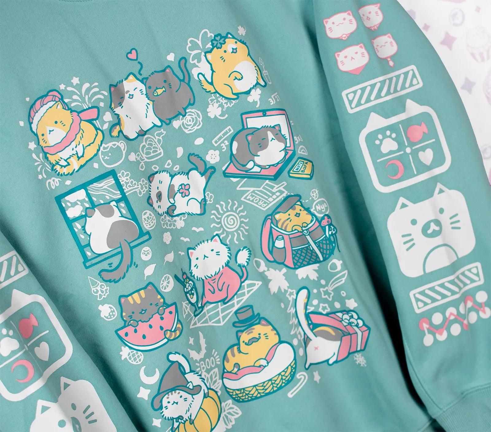 12 Months of Cat Antics Sweater