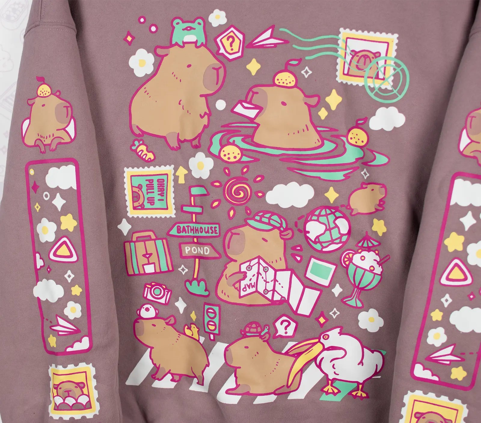 Based Capybara Traveler Sweatshirt
