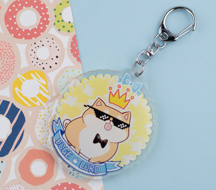 Shiba Inu Meme Keychain