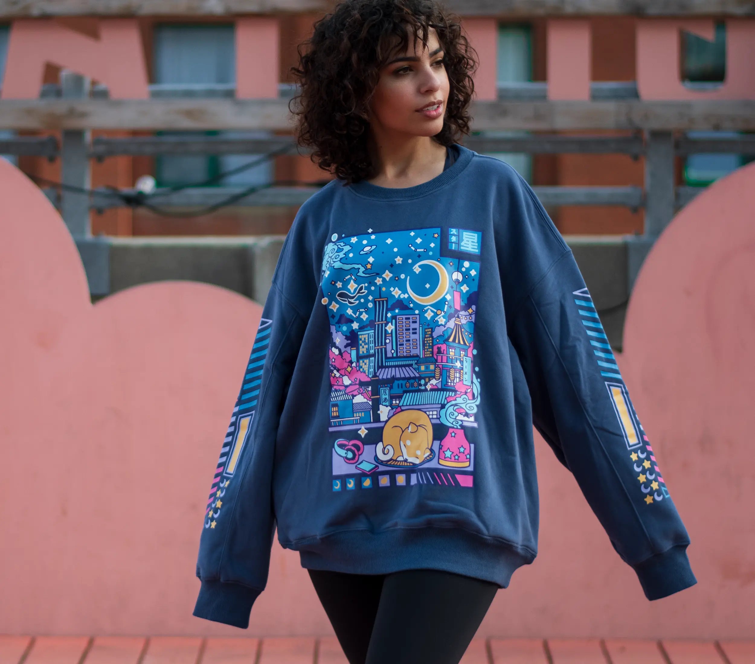 Starry Night City Sweatshirt