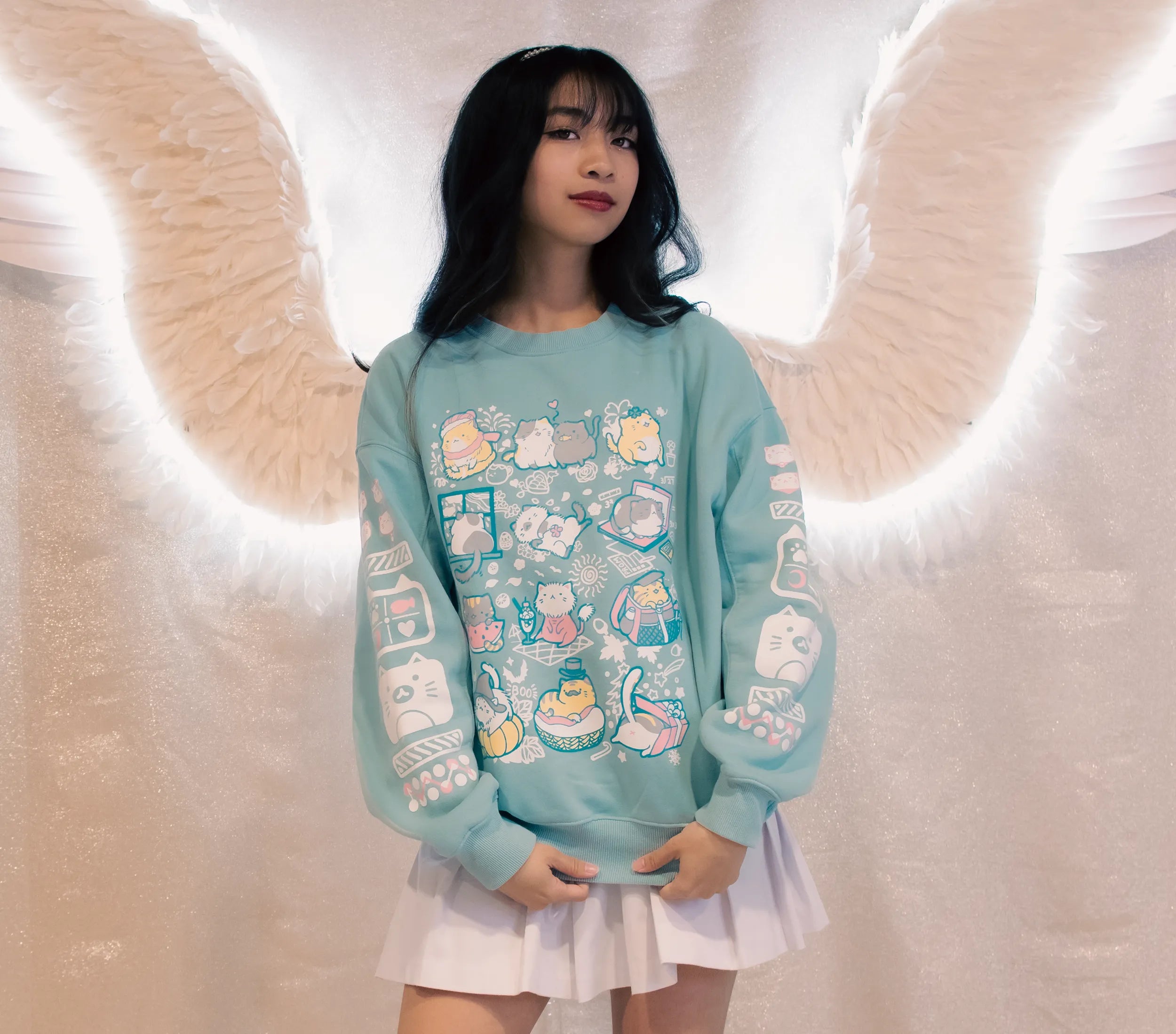 12 Months of Cat Antics Sweater